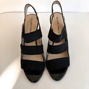 Black Patent Leather Heels - Designer Shoes for Women Size 8